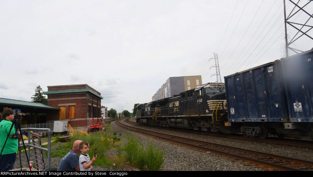 Railfans catching the action